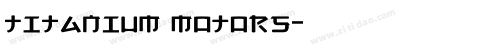 titanium motors字体转换
